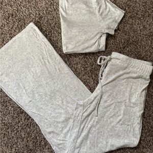 Grey Matching Loungewear Set | Medium